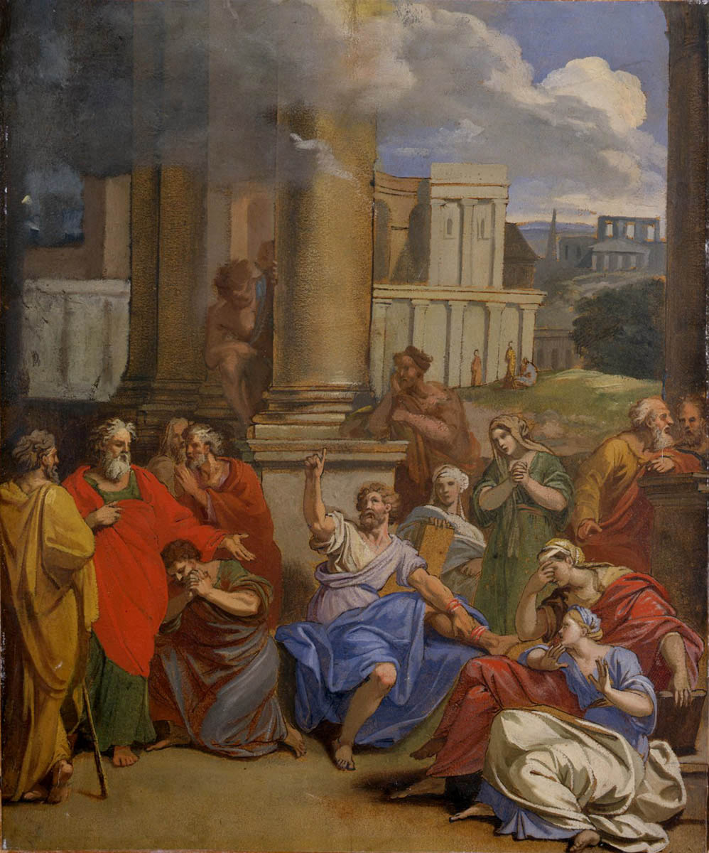 Le Prophète Agabus prédisant à saint Paul ce qu'il doit souffrir à Jérusalem